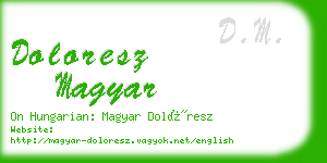 doloresz magyar business card
